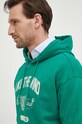 Bavlněná mikina United Colors of Benetton zelená 3L0XU201E