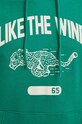 Bavlněná mikina United Colors of Benetton 3L0XU201E zelená