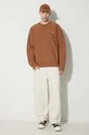 Mikina Carhartt WIP American Script Sweat I025475.HZXX hnedá SS24