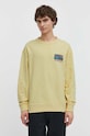 Bavlněná mikina Quiksilver EQYFT04941 žlutá SS24