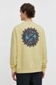 Oblečení Bavlněná mikina Quiksilver EQYFT04941 žlutá