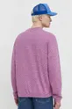 Bombažen pulover Quiksilver roza