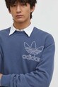 Хлопковая кофта adidas Originals голубой IR7999