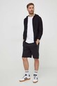 Sisley cardigan 1UYWS500D negru SS24
