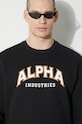 Dukserica Alpha Industries College Sweater 146301 crna