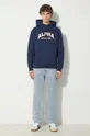 Alpha Industries felpa College Hoody blu navy