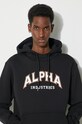 Alpha Industries felpa College Hoody 146331 nero
