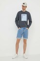Calvin Klein bluza bawełniana K10K112440 szary SS24
