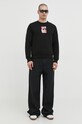 Diesel hanorac de bumbac A12285.0IEAX negru SS24