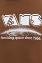Bavlnená mikina Vans VN000GDZCR61 hnedá