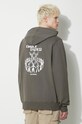 Odjeća Pamučna dukserica Daily Paper Hand In Hand Hoodie 2411101 zelena