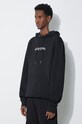 Daily Paper felpa in cotone Unified Type Hoodie nero 2411116