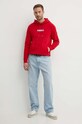 Tommy Hilfiger bluza bawełniana MW0MW34379 czerwony SS24