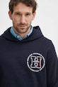 Pamučna dukserica Tommy Hilfiger mornarsko plava MW0MW34383