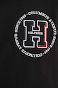 Tommy Hilfiger hanorac de bumbac MW0MW34383 negru
