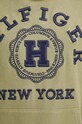 Φούτερ με λινό μείγμα Tommy Hilfiger MW0MW34447 πράσινο