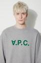 Bavlněná mikina A.P.C. Sweat Eliot COFDX.H27836.PLB šedá