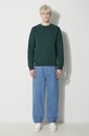 A.P.C. cotton sweatshirt Sweat Rider COGVG.H27699.KAG green SS24