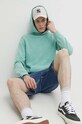 Хлопковая кофта Superdry хлопок бирюзовый M2012362A.NQ6
