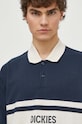 Хлопковый лонгслив Dickies YORKTOWN RUGBY LS узор тёмно-синий DK0A4YRA
