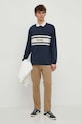 Dickies longsleeve din bumbac YORKTOWN RUGBY LS DK0A4YRA bleumarin SS24