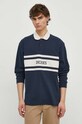 Dickies longsleeve din bumbac YORKTOWN RUGBY LS bleumarin DK0A4YRA