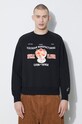 Icecream hanorac de bumbac Special Flavour Crewneck negru IC24122