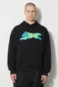 nero Billionaire Boys Club felpa in cotone Running Dog Popover Hood