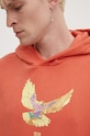 Bavlnená mikina KSUBI flight kash hoodie oranžová MPS24FL009