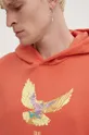 oranžová Bavlněná mikina KSUBI flight kash hoodie