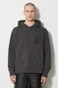 KSUBI cotton sweatshirt portal kash hoodie gray MPS24FL011