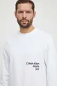 béžová Bavlnená mikina Calvin Klein Jeans