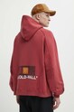 Odzież A-COLD-WALL* bluza bawełniana Cubist Hoodie ACWMW173 bordowy