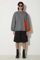 Βαμβακερή μπλούζα A-COLD-WALL* Brushstroke Crewneck ACWMW184 γκρί SS24