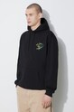 Clothing Drôle de Monsieur cotton sweatshirt Le Hoodie Slogan Esquisse D.HO150.CO127.BL black