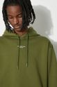 Βαμβακερή μπλούζα Drôle de Monsieur Le Hoodie Slogan D.HO153.CO127.KK πράσινο