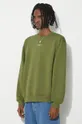 зелений Бавовняна кофта Drôle de Monsieur Le Sweatshirt Slogan