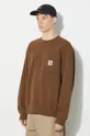 brown Carhartt WIP cotton sweatshirt Pocket Sweat