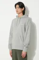 сив Суичър Carhartt WIP Hooded Script Embroidery Sweat