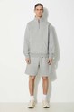 Кофта Carhartt WIP Chase Neck Zip Sweat I033665.00MXX серый SS24