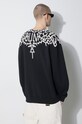 Îmbrăcăminte Marcelo Burlon hanorac de bumbac Graffiti Wings Comfort Crew CMBA097S24FLE001100C negru