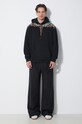 Marcelo Burlon bluza bawełniana Grizzly Wings Regular Hoodie CMBB007S24FLE0021020 czarny SS24