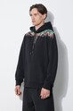 Marcelo Burlon bluza bawełniana Grizzly Wings Regular Hoodie czarny CMBB007S24FLE0021020