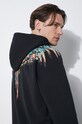Marcelo Burlon bluza bawełniana Grizzly Wings Regular Hoodie CMBB007S24FLE0021020 czarny