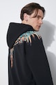 Бавовняна кофта Marcelo Burlon Grizzly Wings Regular Hoodie CMBB007S24FLE0021020 чорний