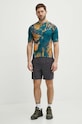 Ποδηλατικό κοντομάνικο Jack Wolfskin Gravex Printed 1809991 πράσινο SS24