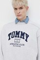 Tommy Jeans bluza bawełniana szary DM0DM18635