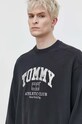 Tommy Jeans bluza bawełniana szary DM0DM18635