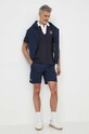 Lacoste hanorac de bumbac SH7491 bleumarin SS24