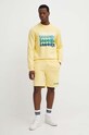 Бавовняна кофта Lacoste SH7504 жовтий SS24